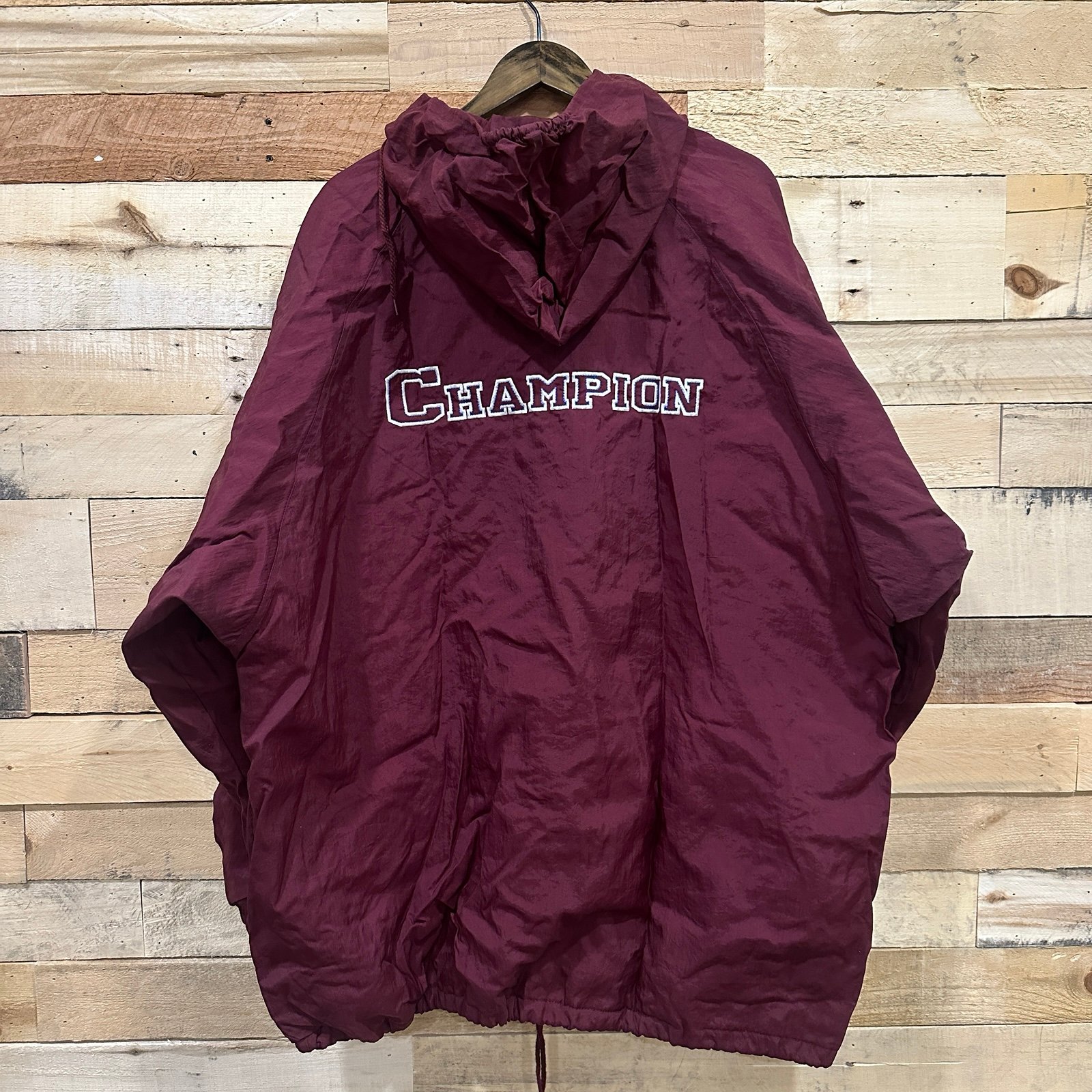 Vintage Y2K Champion Jacket XL Maroon Full Zip