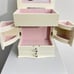 Pottery Barn Kids Cream Abigail Jewelry Box W/ Mirror Dresser Top