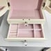 Pottery Barn Kids Cream Abigail Jewelry Box W/ Mirror Dresser Top