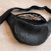 Black Faux Leather belt bag Fanny Pack