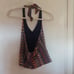Shameless- Vintage- Women's/Junior's- Multicolor- Zig-Zag- Halter Top- Medium