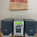 Philips MC118 AM/FM Radio Cassette CD Player Micro System w/Speakers and Box