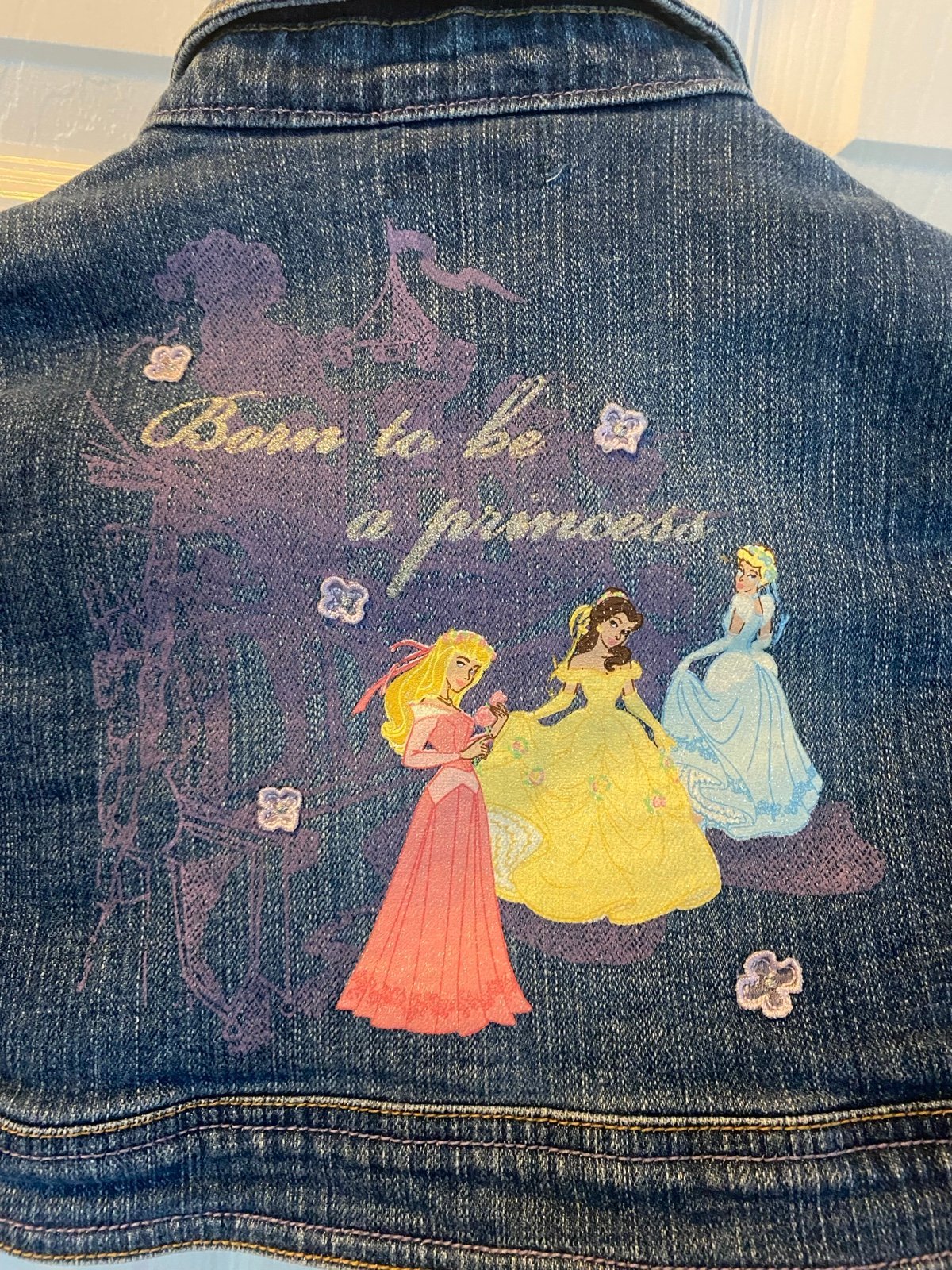 Girls Disney princess jean jacket