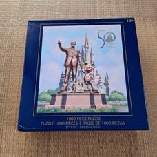 【New】Unused Overseas Disney Limited 100th Anniversary Walt Disney Statue Jigsaw Puzzle