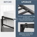 18 Metal Bed Frame Platform Heavy Duty Steel Slat Support No Box Spring Needed