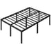 18 Metal Bed Frame Platform Heavy Duty Steel Slat Support No Box Spring Needed