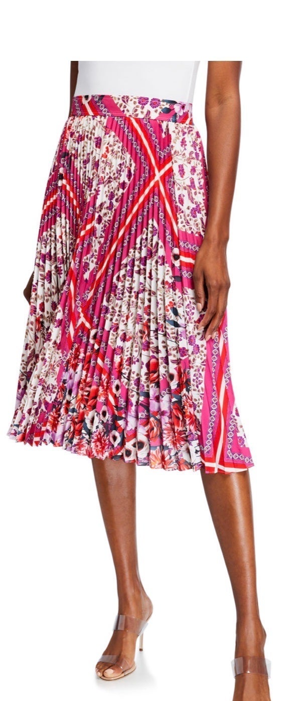 Floral print mid length skirt by Elie Tahari