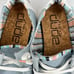 Hey Dude Womens 124112412 Wendy Gray Boho Light Denim Embroidered Size 8 Loafers