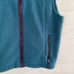 Vintage LL Bean - Dark Teal purple lined fleece vest, M