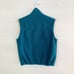 Vintage LL Bean - Dark Teal purple lined fleece vest, M