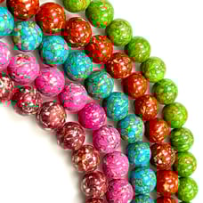 14mm Multi Turquoise Beads Strand