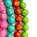14mm Multi Turquoise Beads Strand