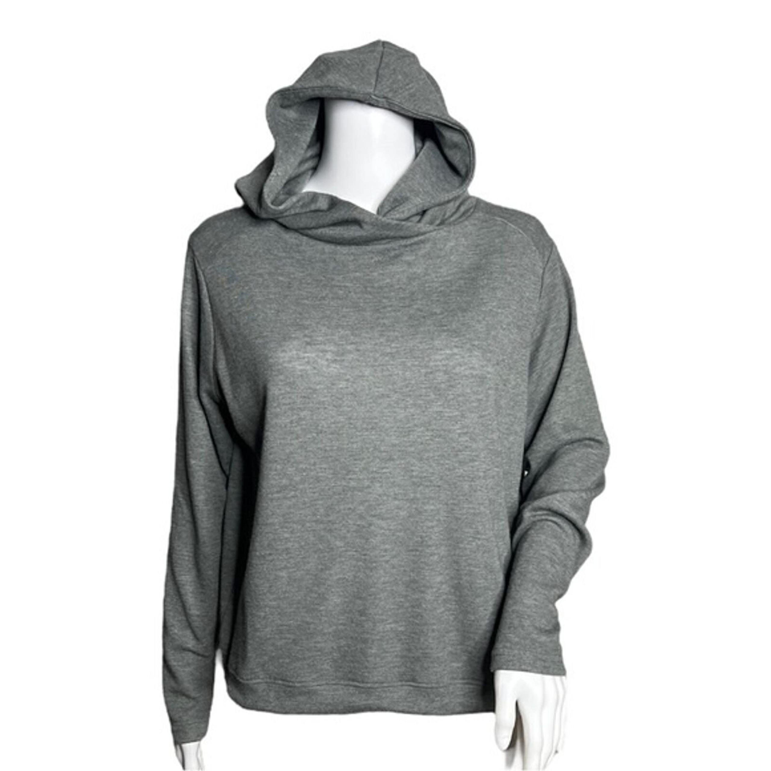 Helly Hansen Shirt Womens XS Gray Siren Hoodie Sweatshirt Lounge Athleisure