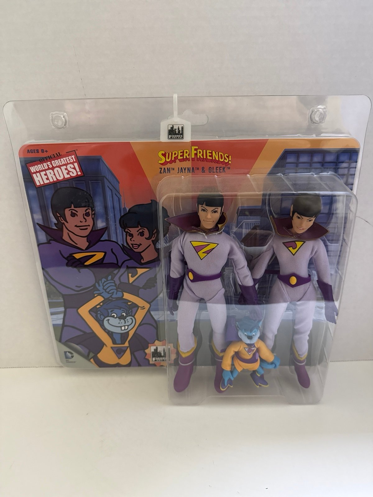 Dc Comics Figures Toy Co. FTC Super Friends Zan, Jayna & Gleek
