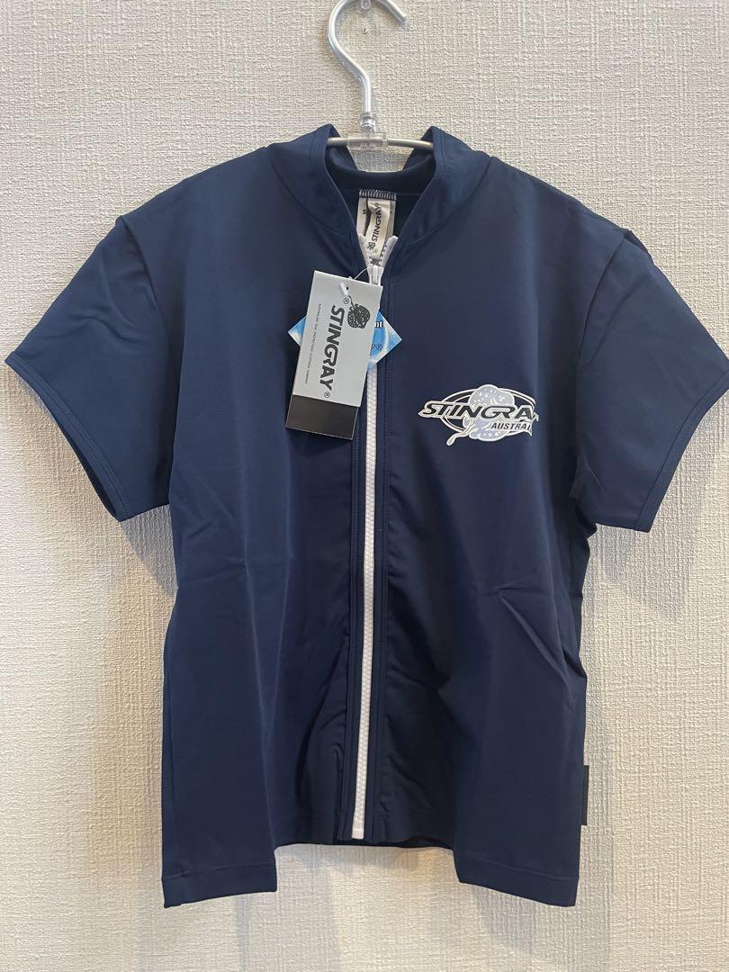 【Brand New】STINGRAY Rash Guard Navy Full Zip L Size