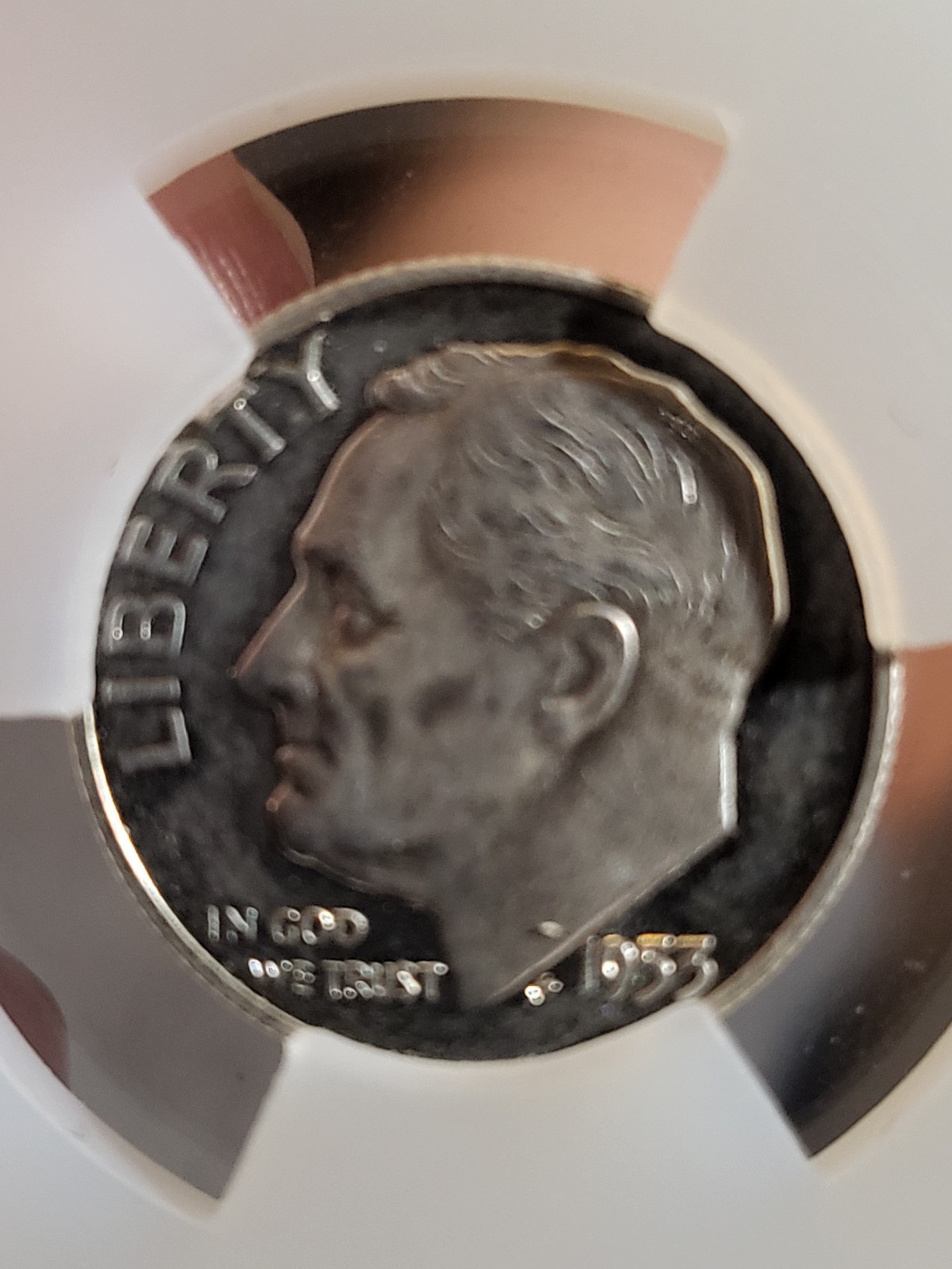 1953 PROOF DCAM Roosevelt Dime SUPERB GEM