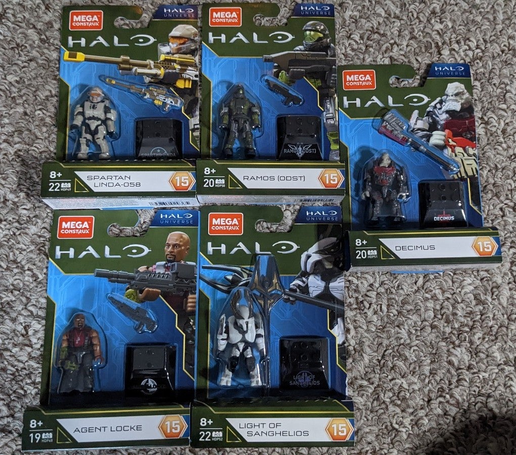 Mega Construx Halo Series 15 Full Set.