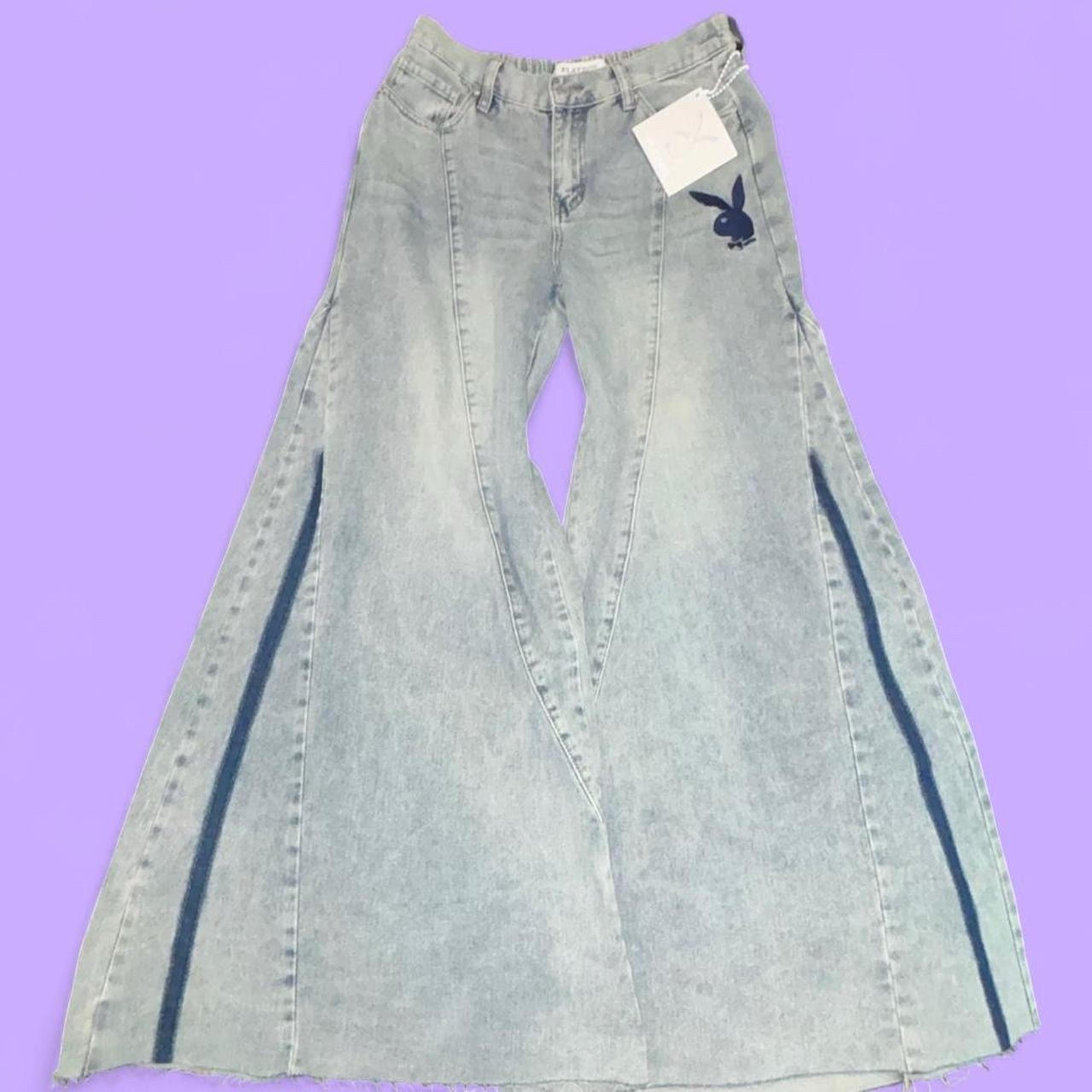 PLAYBOY Light Wash Wide Leg Jeans Size 9 *NEW*