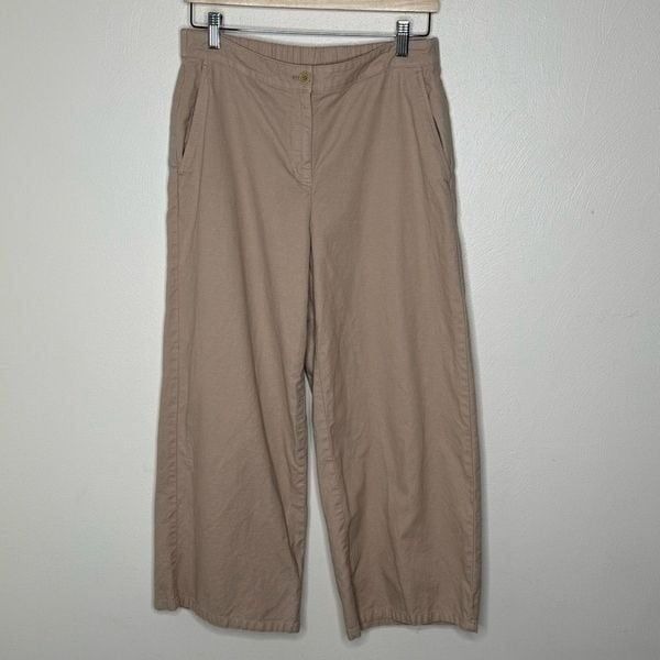 Eileen Fisher Khaki Cropped Chinos - Women’s US Small