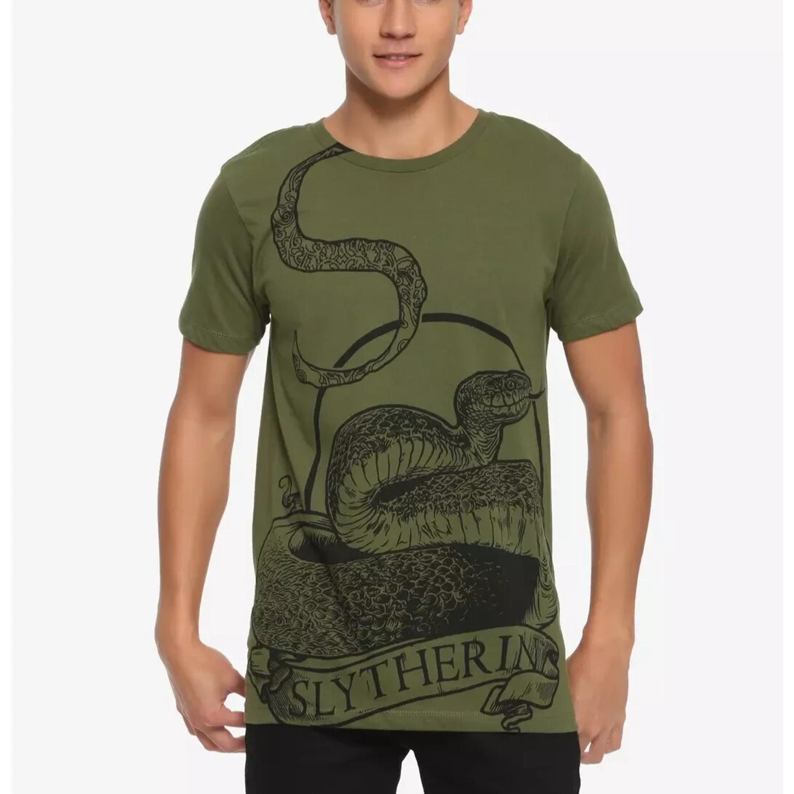 Harry Potter Mens Slytherin Belt Print Shirt New Small