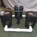 2-Plant 16-Gallon RDWC hydroponics system with 2 bulkheads and 2 pvc