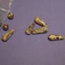 Semi Precious Leopard Jasper Round & Teardrop Bead Variety Lot of 3 Packs