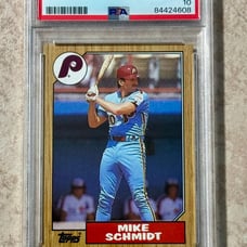 1987 Topps #430 Mike Schmidt Philadelphia Phillies PSA 10 Gem Mint