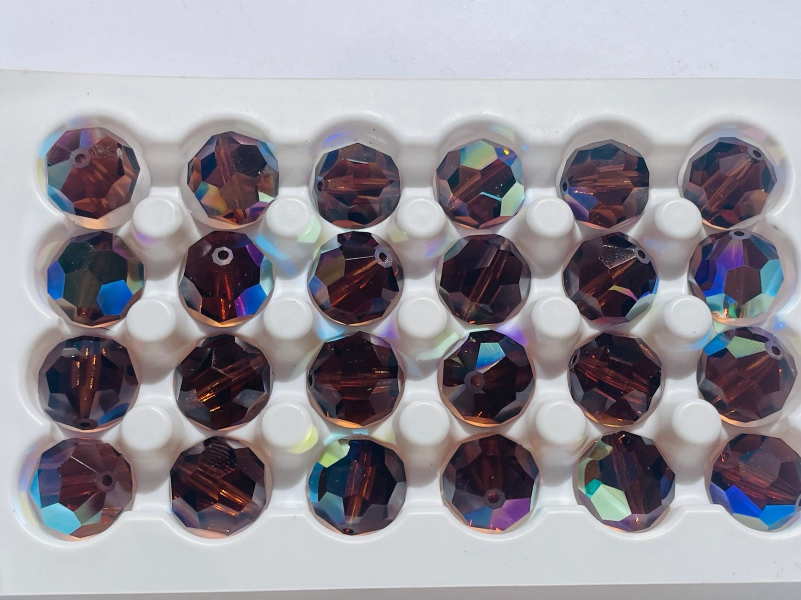 24 Vintage Swarovski Crystal Beads 14mm