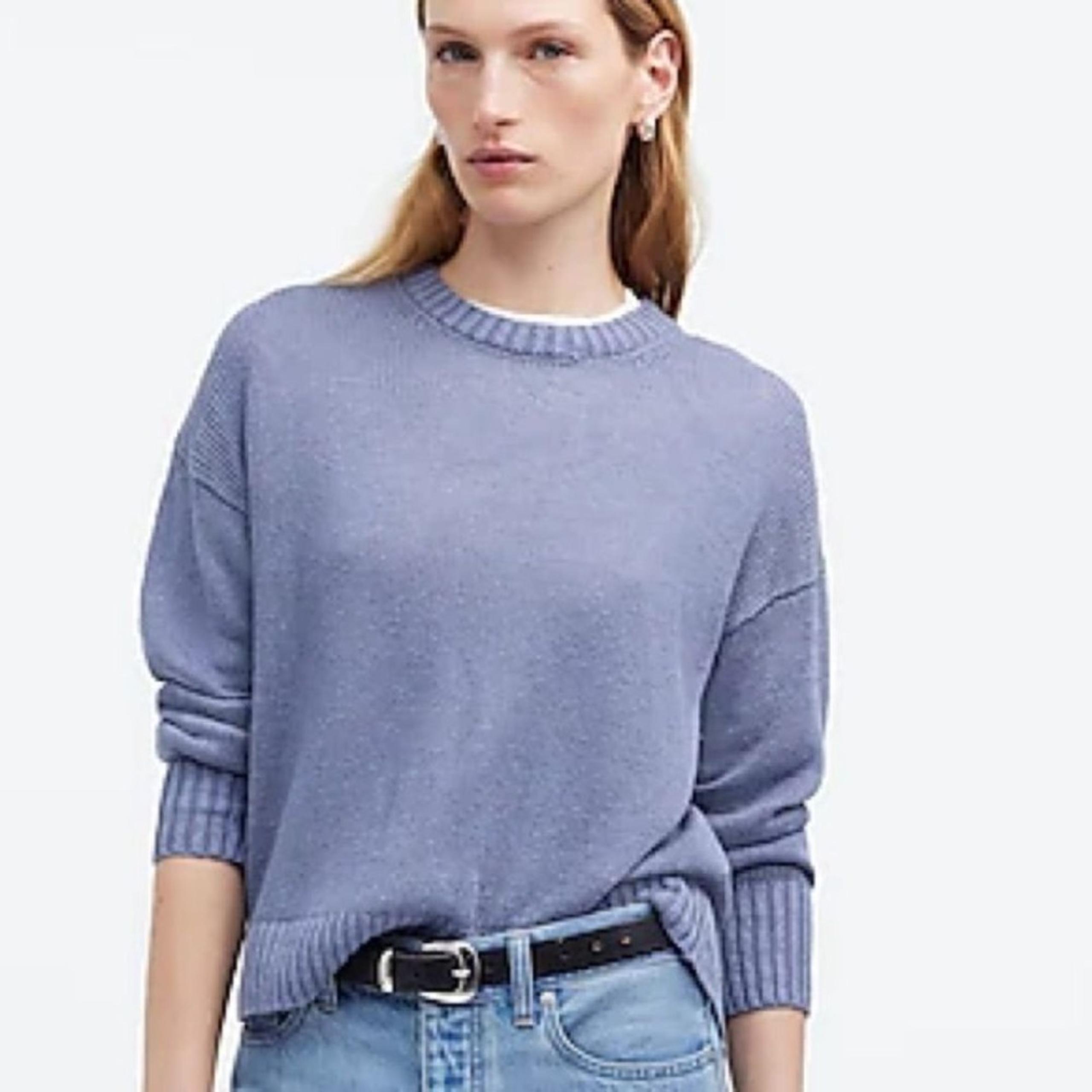 Madewell Linen Drop-Shoulder Sweater Size XS