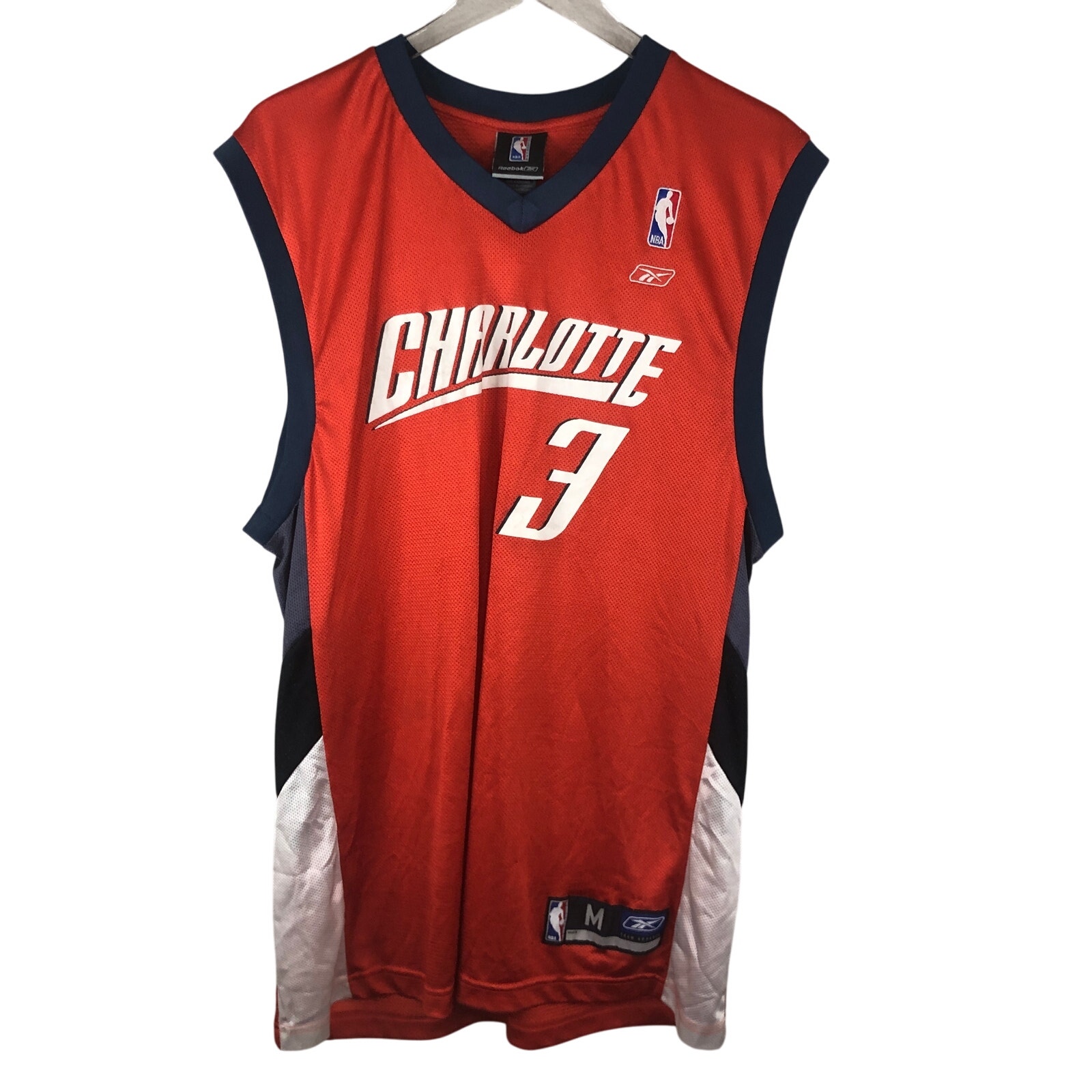 Vintage Gerald Wallace Charlotte Bobcats NBA Reebok Jersey Mens Size M