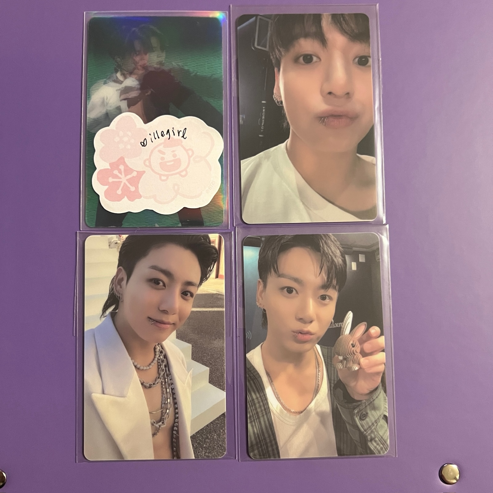 jungkook golden weverse pob pvc photocard set