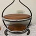 NAMBE Anvil 2 Tier Server by NEIL COHEN 2010 Serving Acacia Wood Alloy