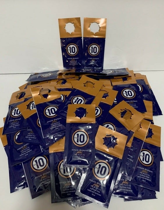 it's a 10 Miracle Shampoo Plus 100pk