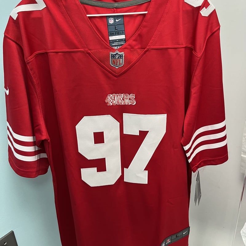 New Adult Red 49ers #97 NICK BOSA Jersey