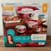 HTF New Pioneer Woman Cheerful Rose 5pc Stoneware Mixing Bowl & Measuring Set