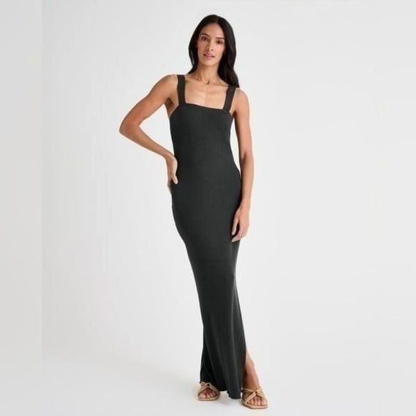 NWT Splendid x Rachelove Square Neck Sleeveless Ribbed Bodycon Tank Dress XS