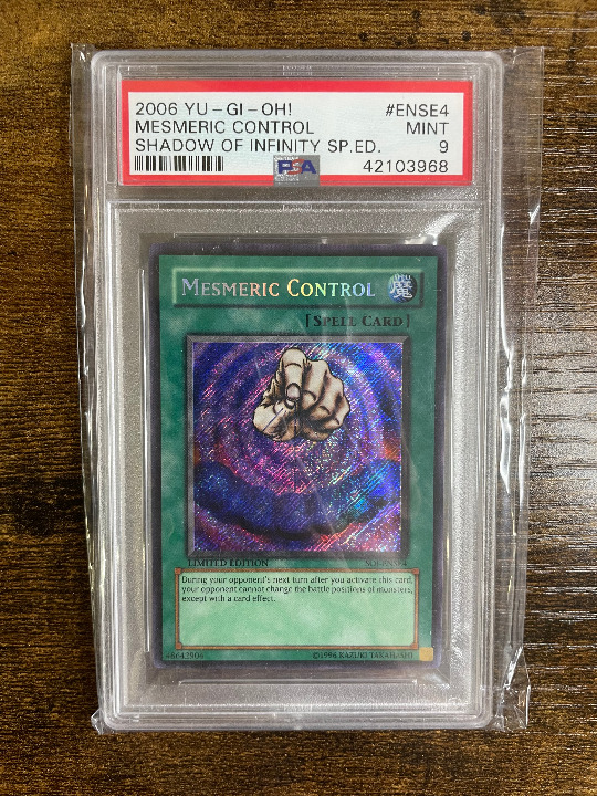 Mesmeric Control #ENSE4 Shadow of Infinity SP.Ed 2006 YU-GI-OH PSA 9!
