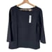 New Women’s Chicos Textured Pointe 3/4 Sleeve Top Size 00