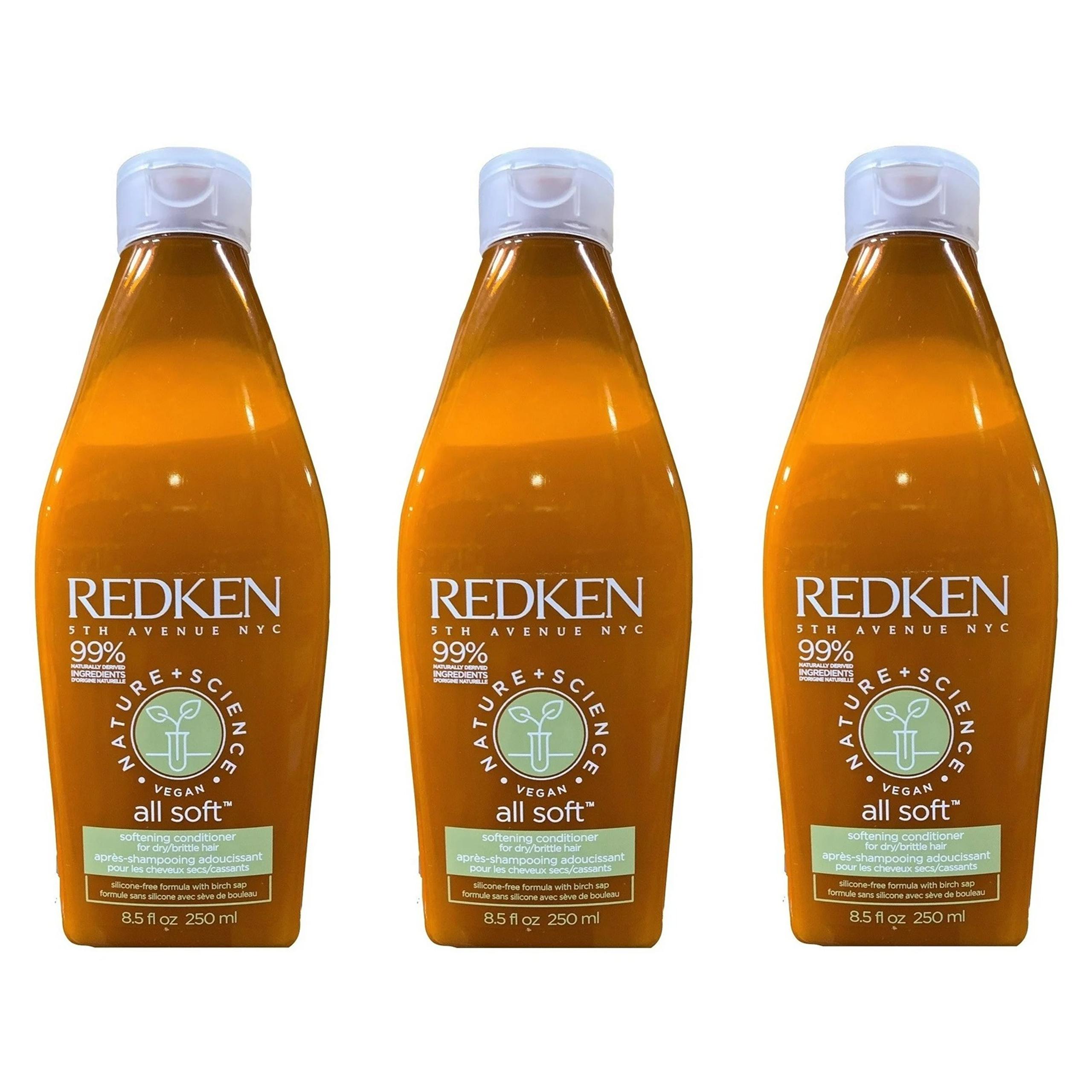 Redken Nature & Science All Soft Conditioner, 8.5oz (Pack of 3)