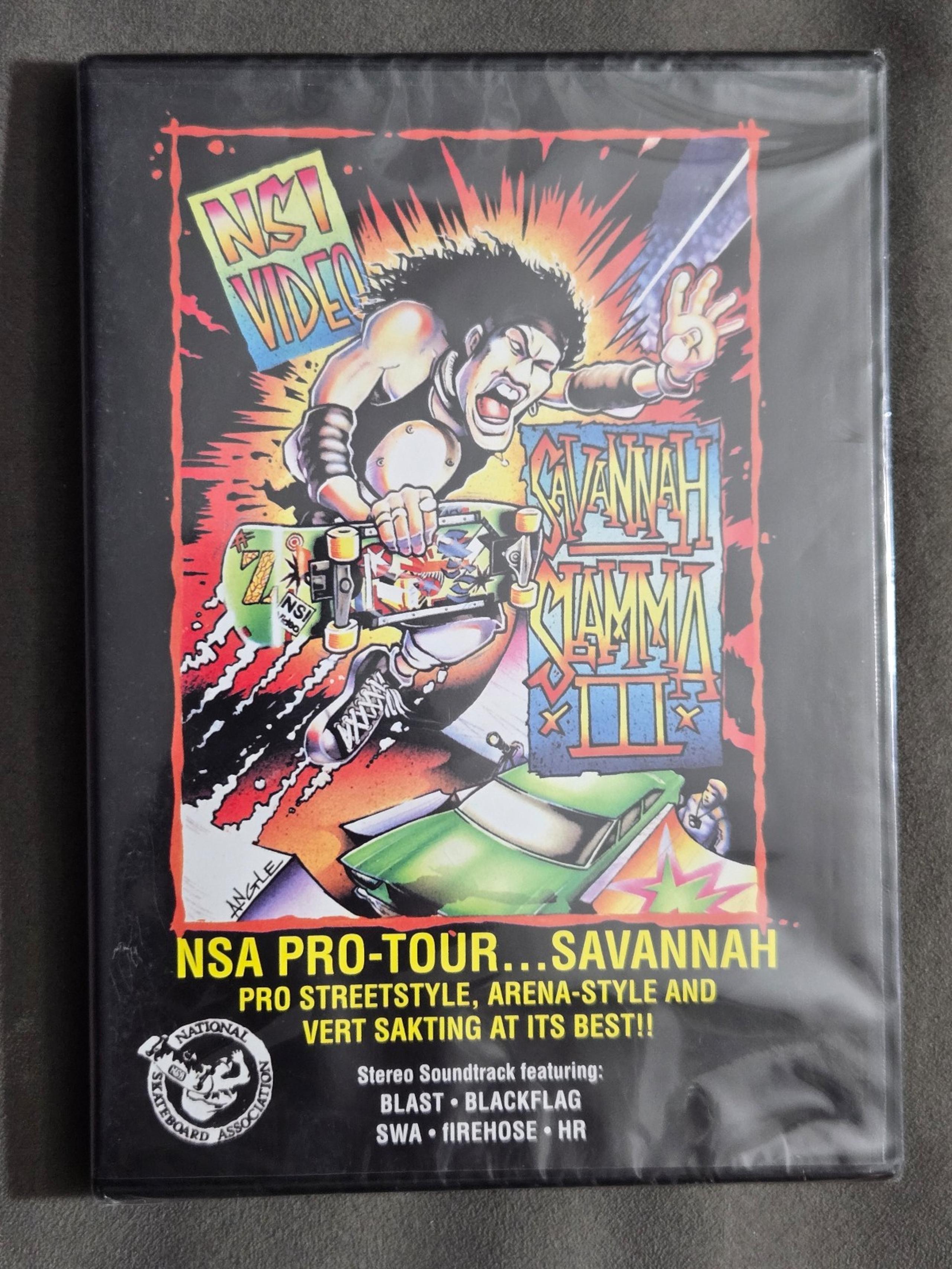 SAVANNAH SLAMMA III - OLD SCHOOL SKATEBOARD DVD NSI VIDEO
