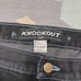 Vintage y2k super baggy jeans wide leg black goth grunge skater hip hop 45x30