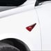 New Tesla Model 3 / Model Y Real Carbon Fiber Red Side Fender Camera Vent Cover