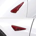 New Tesla Model 3 / Model Y Real Carbon Fiber Red Side Fender Camera Vent Cover