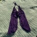 Dreamgirl purple sweater though cutout top