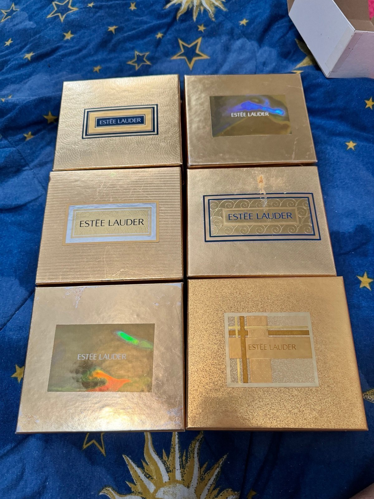5 Vintage RARE Estee Lauder Perfume Compacts