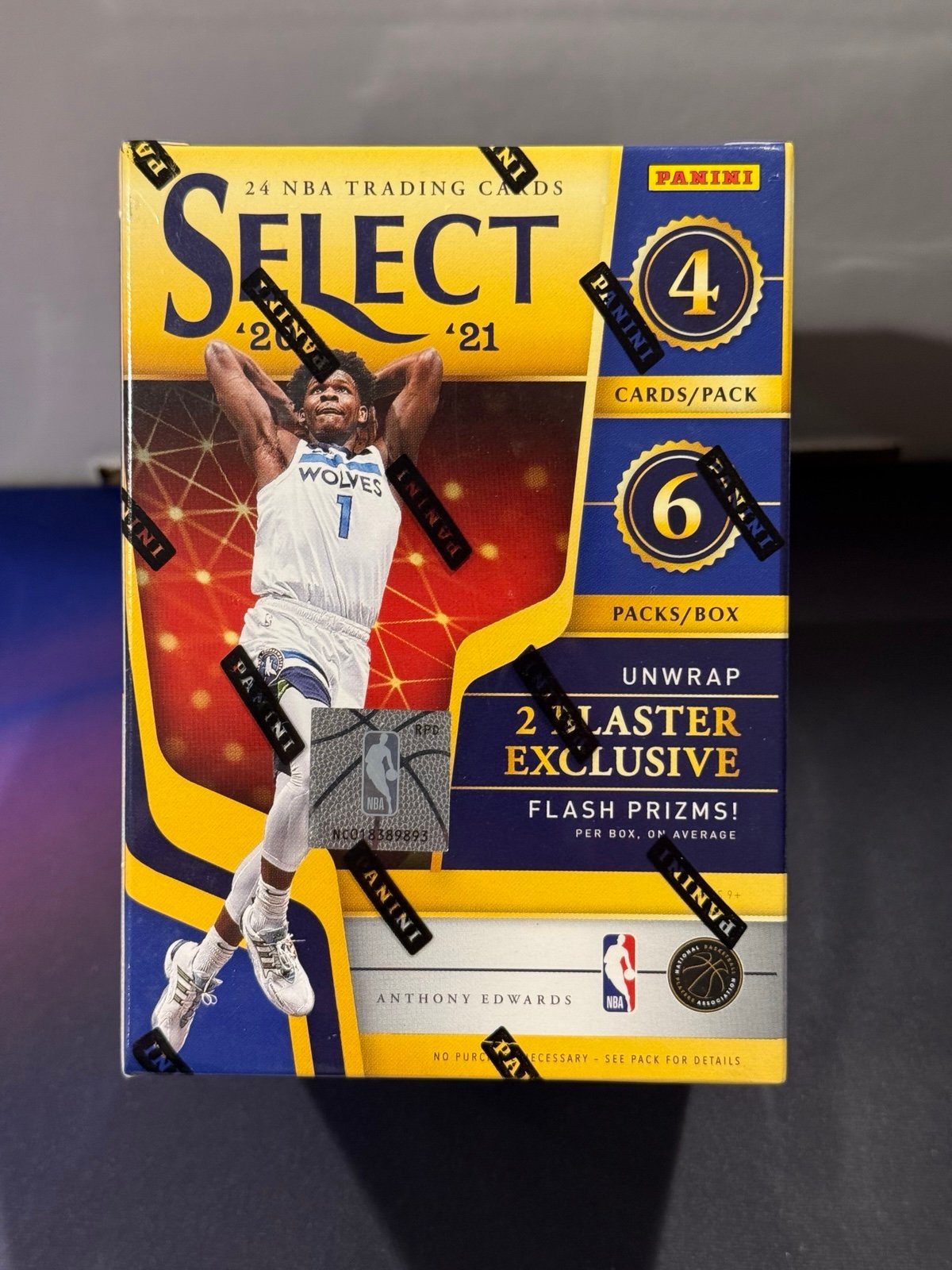 2020-21 Panini Select Basketball Blaster Box (Sealed) 6 Packs / 4 Cards Per Pack