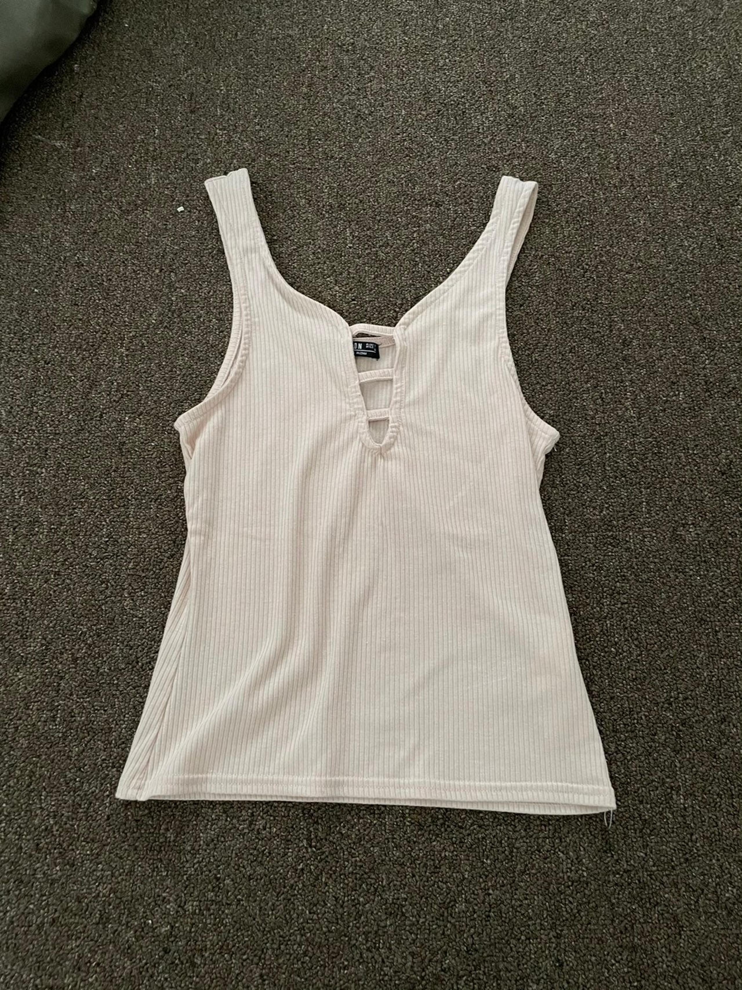 Pink cotton on tank top