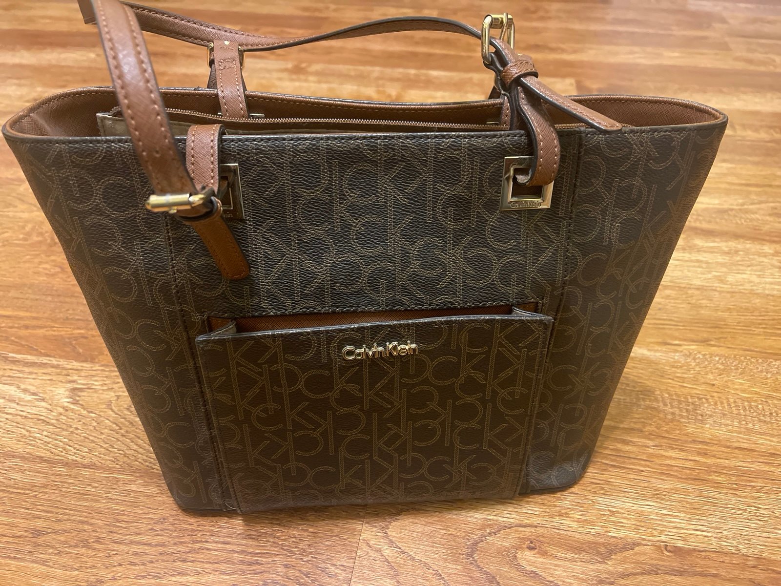 CK Calvin Klein Brown Totebag purse