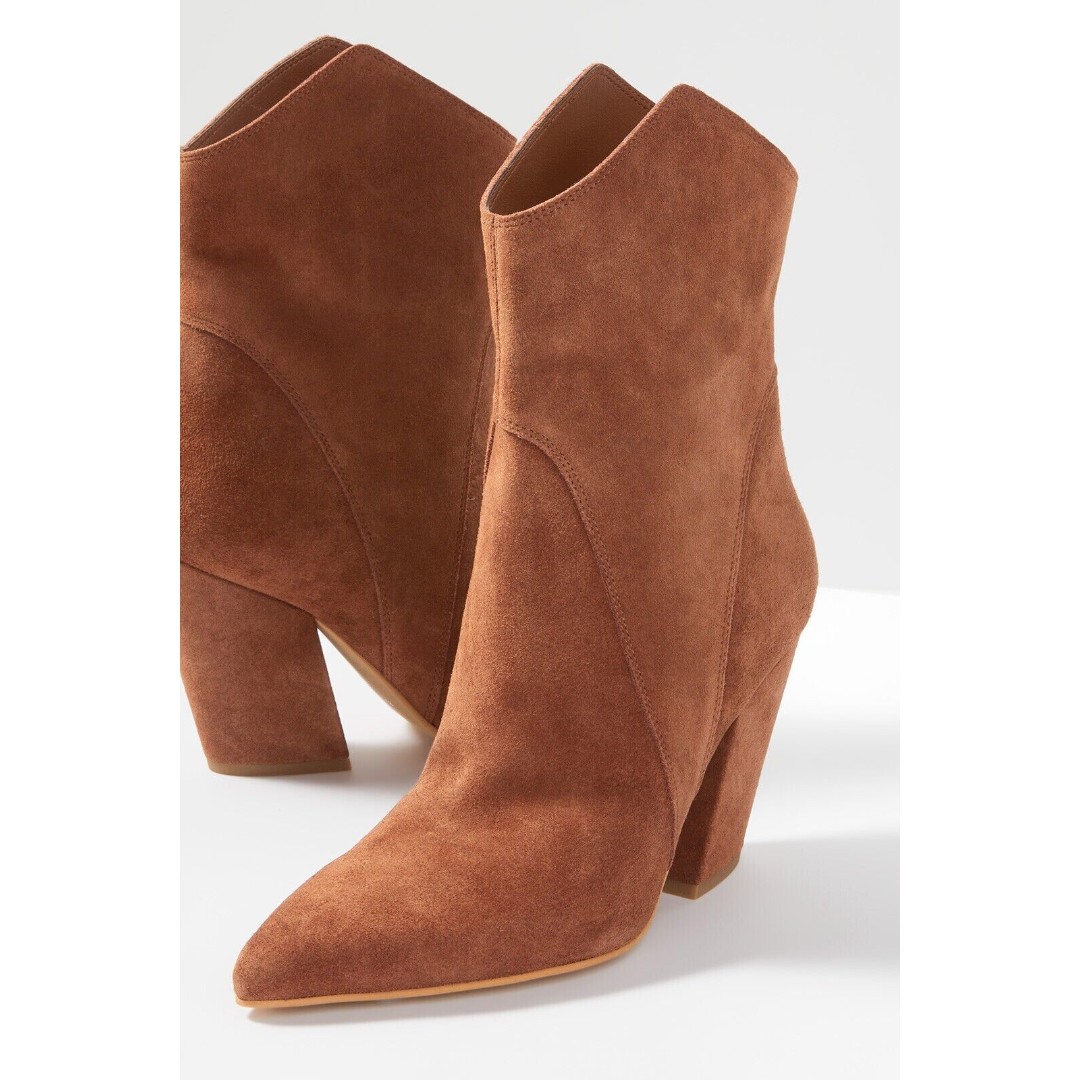 Dolce Vita Women's Booties Western Boots Boho Dress Booties Brown Suede 11