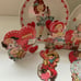 Vintage Valentines Day decor and Plates set of 8